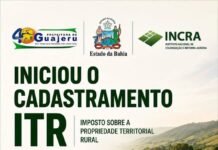 Declaração do ITR 2026 já pode ser realizada com apoio da Secretaria de Agricultura de Guajeru