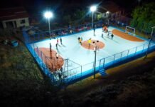 Quadra de Salinas, em Caraíbas, é revitalizada pela gestão renatinho e volta a receber atividades esportivas
