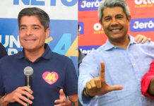 Jerônimo dispara e empata com Acm Neto, diz pesquisa Real Time